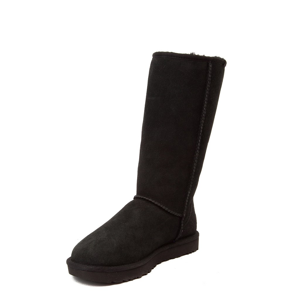 tall black uggs with buttons