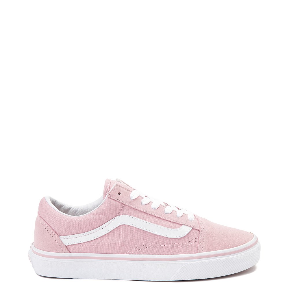 pink and white vans blue and grey