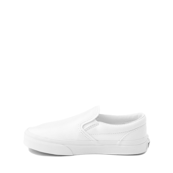 Vans Slip-On Skate Shoe - Little Kid - White Monochrome