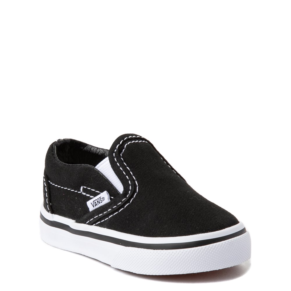 Vans Slip On Skate Shoe - Baby / Toddler - Black / White ...