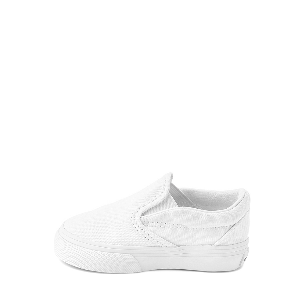 vans slip on shoes white