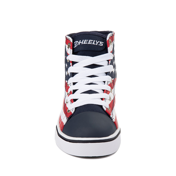 alternate view Mens Heelys Hustle Flag Skate Shoe - Red / White / BlueALT4