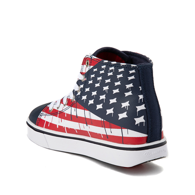 Alternate view of Mens Heelys Hustle Flag Skate Shoe - Red / White / Blue