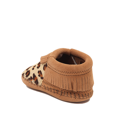 Alternate view of Minnetonka Riley Leopard Bootie - Baby / Toddler - Tan / Leopard