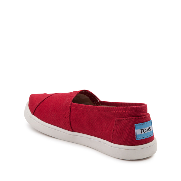 alternate view TOMS Alpargata Slip On Casual Shoe - Little Kid / Big Kid - RedALT1
