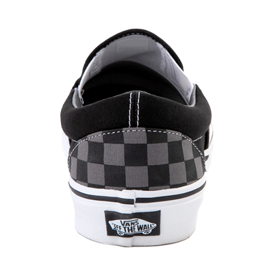 grey and black checkerboard vans