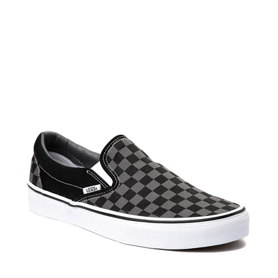 Vans Slip Checkerboard Shoe - Gray / Black | Journeys