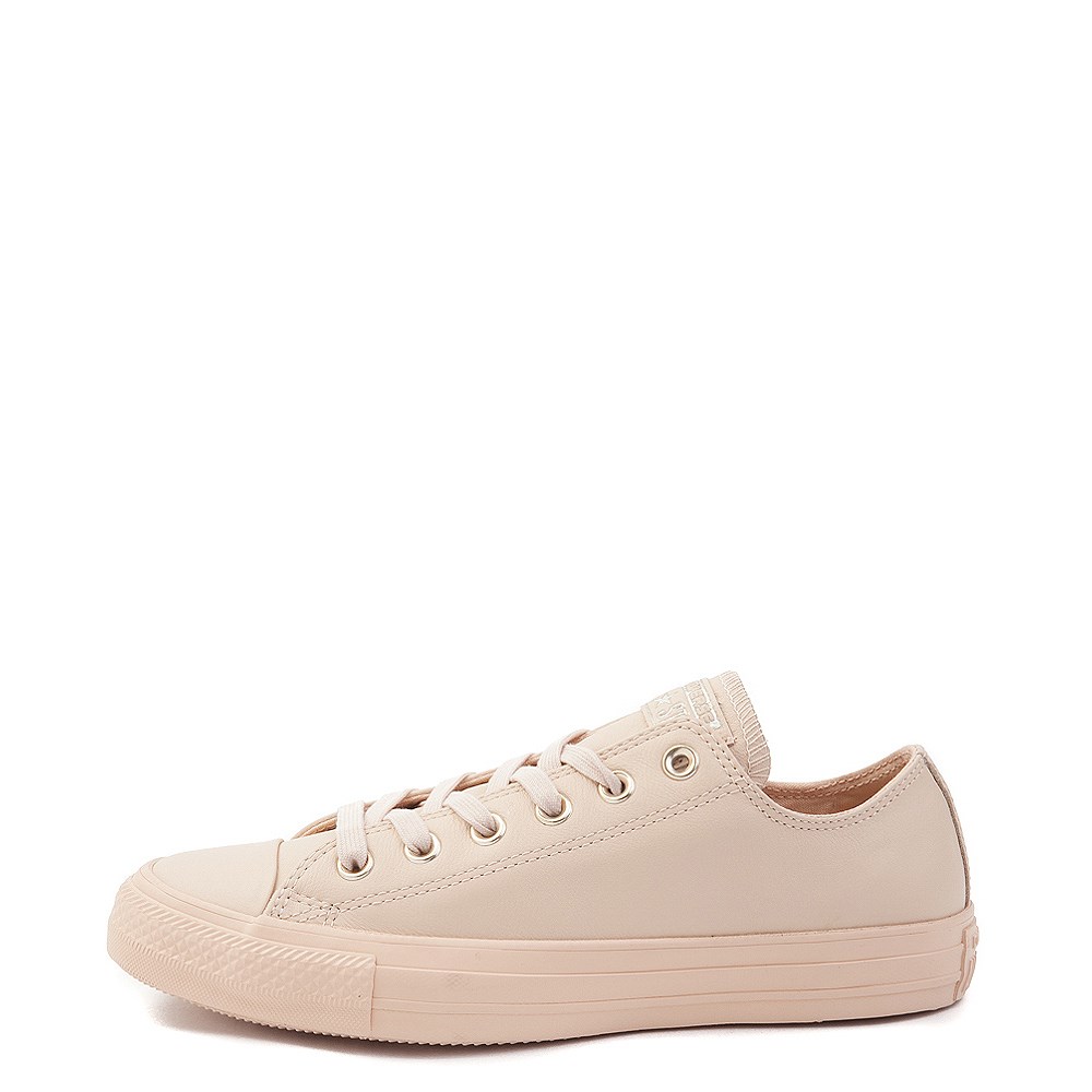 beige leather converse - 63% OFF 