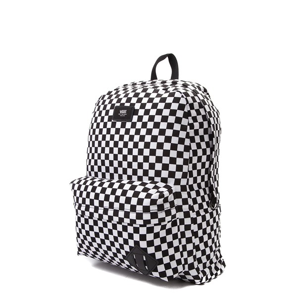 Vans Old Skool Checkerboard Backpack - Black / White | Journeys