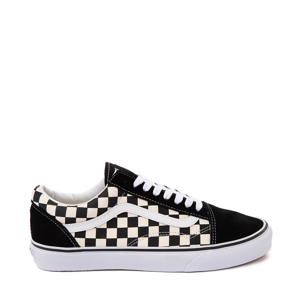 white black checkerboard vans