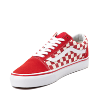 vans white with red stripe