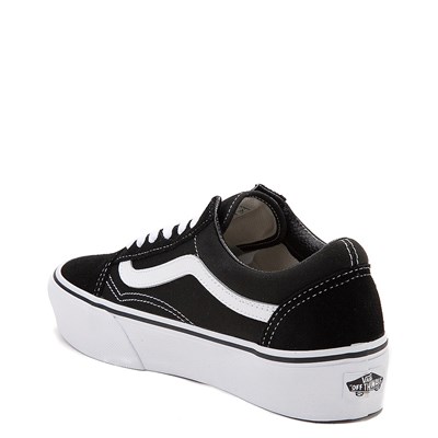 vans old skool platform checkerboard trainers black-pink dogwood