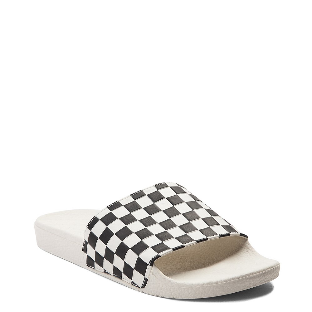 van checkered sandals