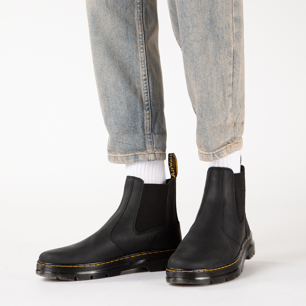 dr martens 2976 chelsea boots in black smooth