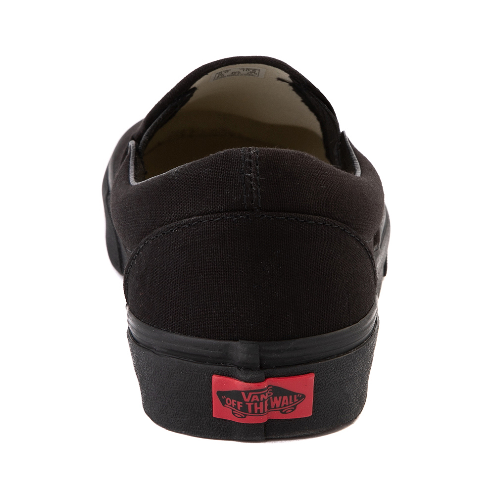 black on black slip on sneakers