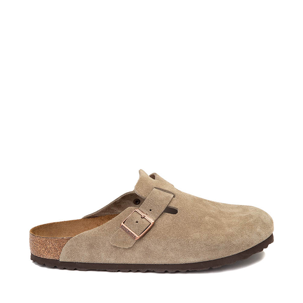 Womens Birkenstock Boston Soft Footbed Clog - Taupe