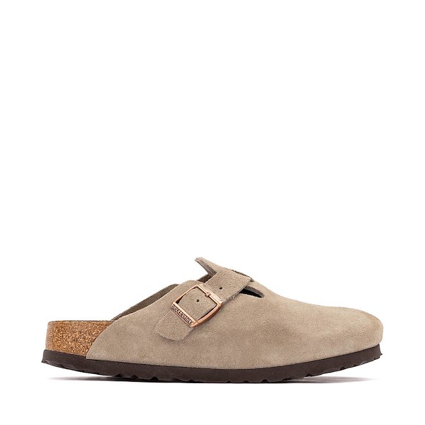 Womens Birkenstock Boston Soft Footbed Clog - Taupe