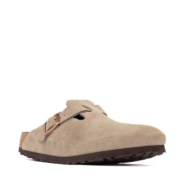 Womens Birkenstock Boston Soft Footbed Clog - Taupe