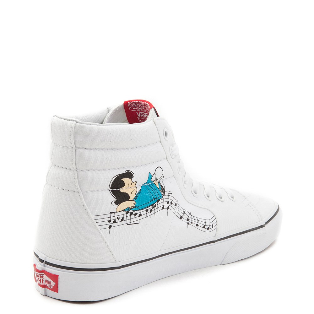 Vans Sk8 Hi Peanuts Lucy/Schroeder Skate Shoe Journeys
