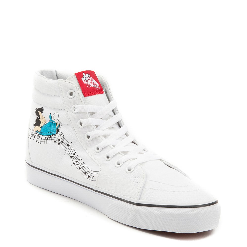 Vans Sk8 Hi Peanuts Lucy/Schroeder Skate Shoe Journeys