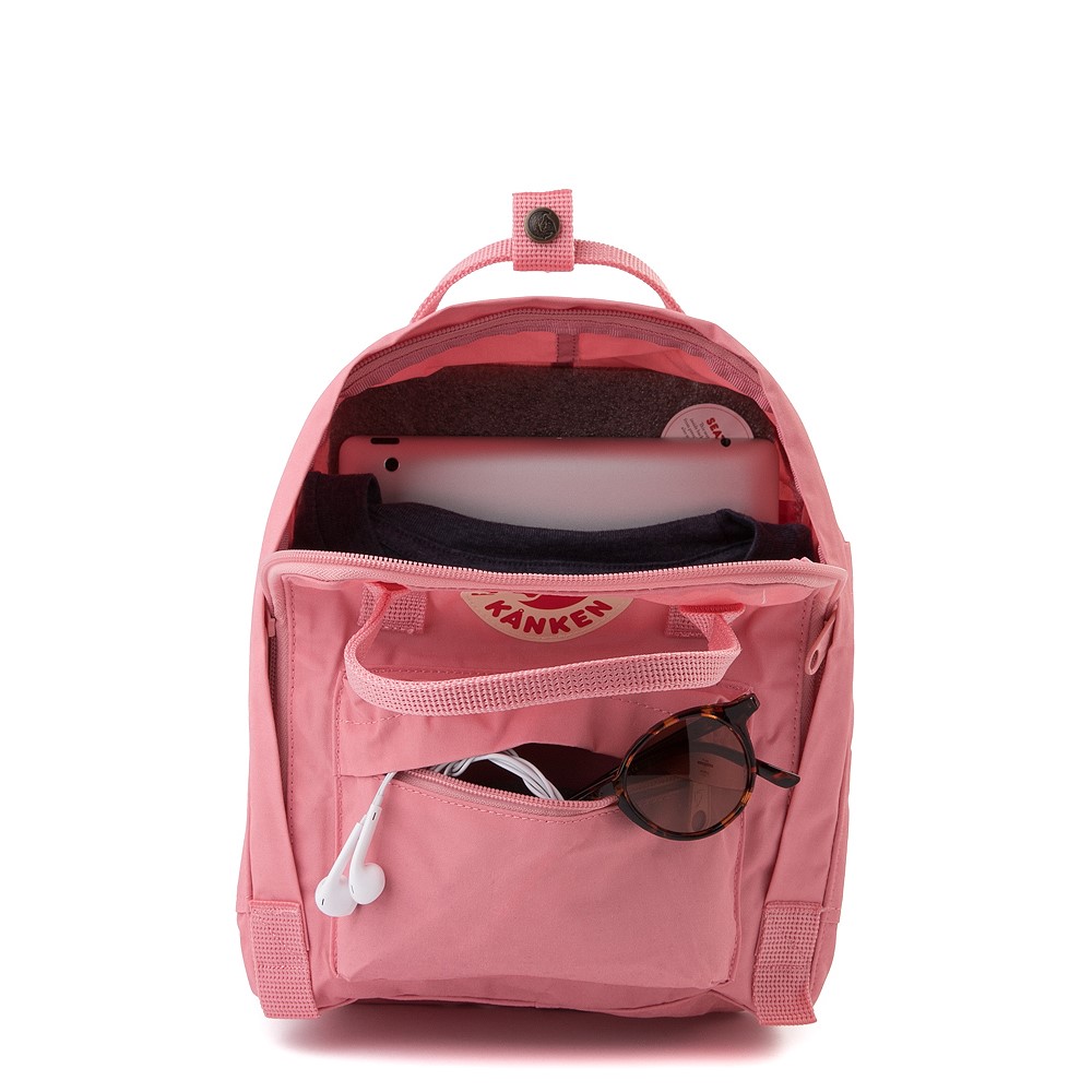 pink red backpack