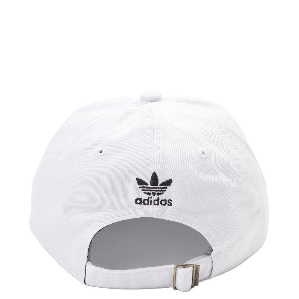 white adidas dad hat