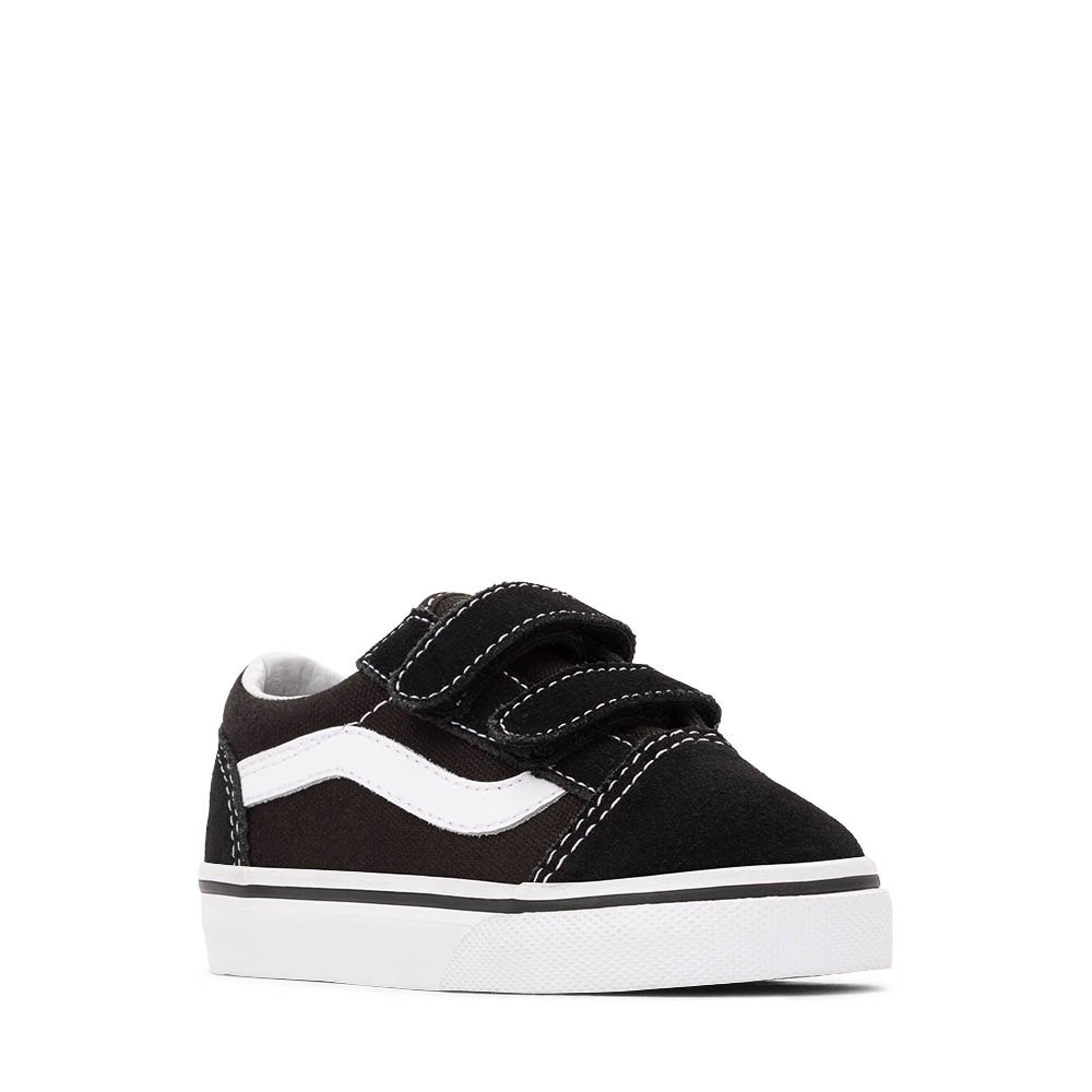 Vans Kids' Toddler Old Skool Fruit Casual Shoes in Black/Black Size 5.0 | Canvas/Suede