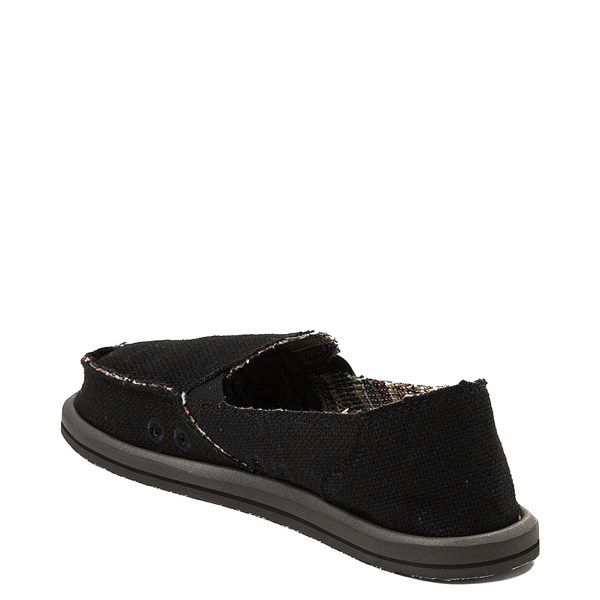 sanuk donna hemp black