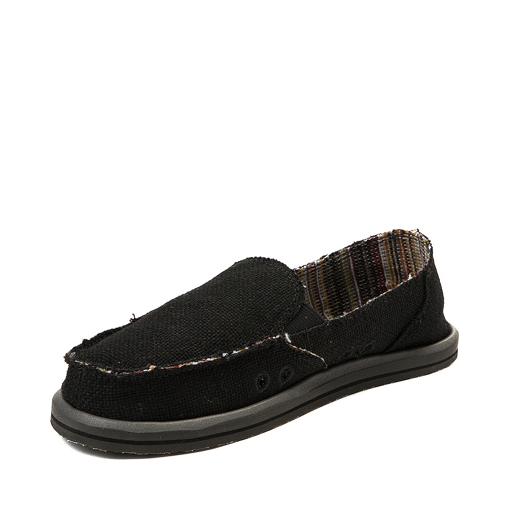 Womens Sanuk Donna Hemp Slip On Casual Shoe - Black | Journeys