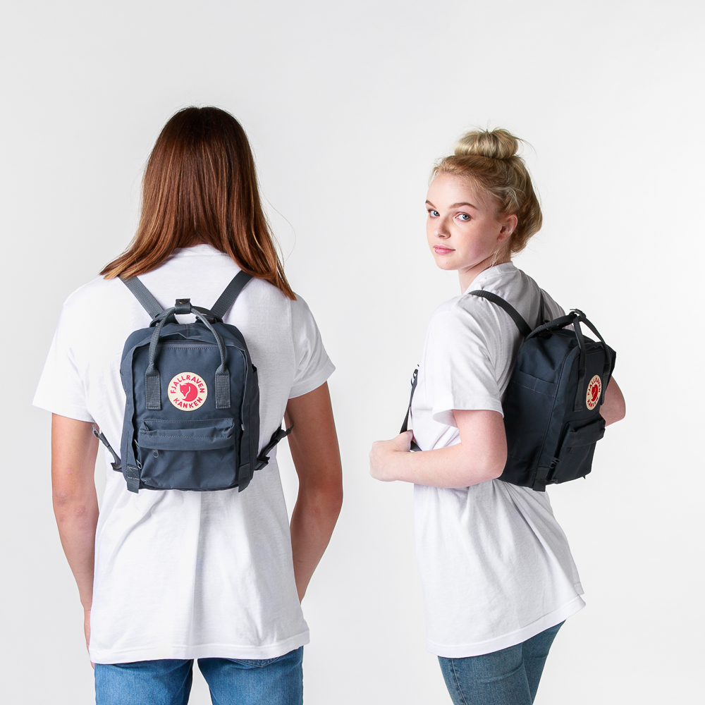 Fjallraven Kanken Mini Backpack - Graphite ايس كريم ملون طبقات