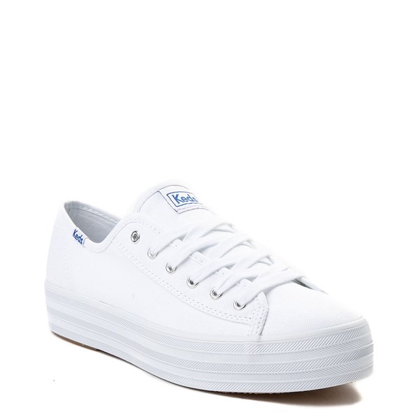 Womens Keds Triple Kick Casual Platform Shoe - White | Journeys