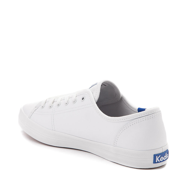 Womens Keds Kickstart Leather Casual Shoe - White / Blue | Journeys