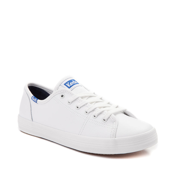 alternate view Womens Keds Kickstart Leather Casual Shoe - White / BlueALT5