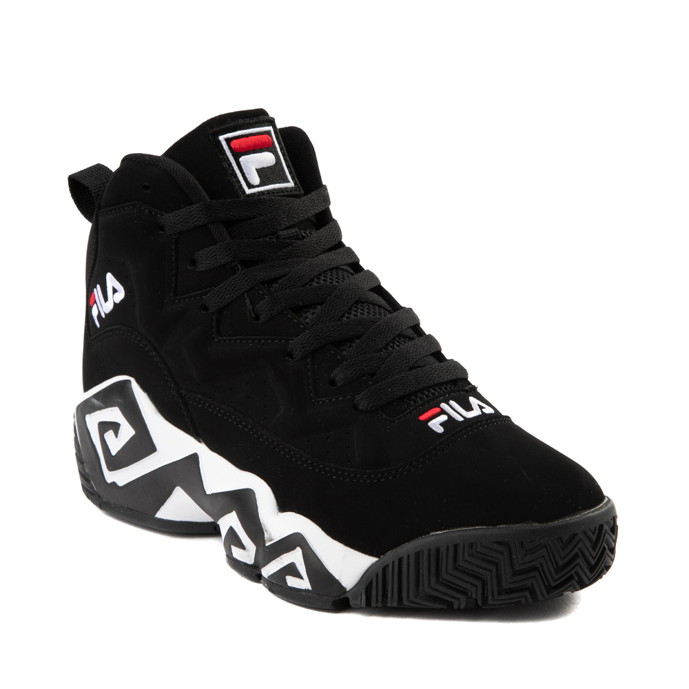 Fanático Empuje hacia abajo mamífero Mens Fila MB Athletic Shoe - Black / White / Red | Journeys