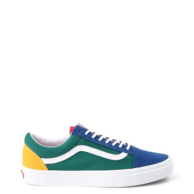 red green yellow and blue vans