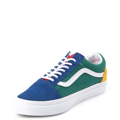 yellow blue and green vans