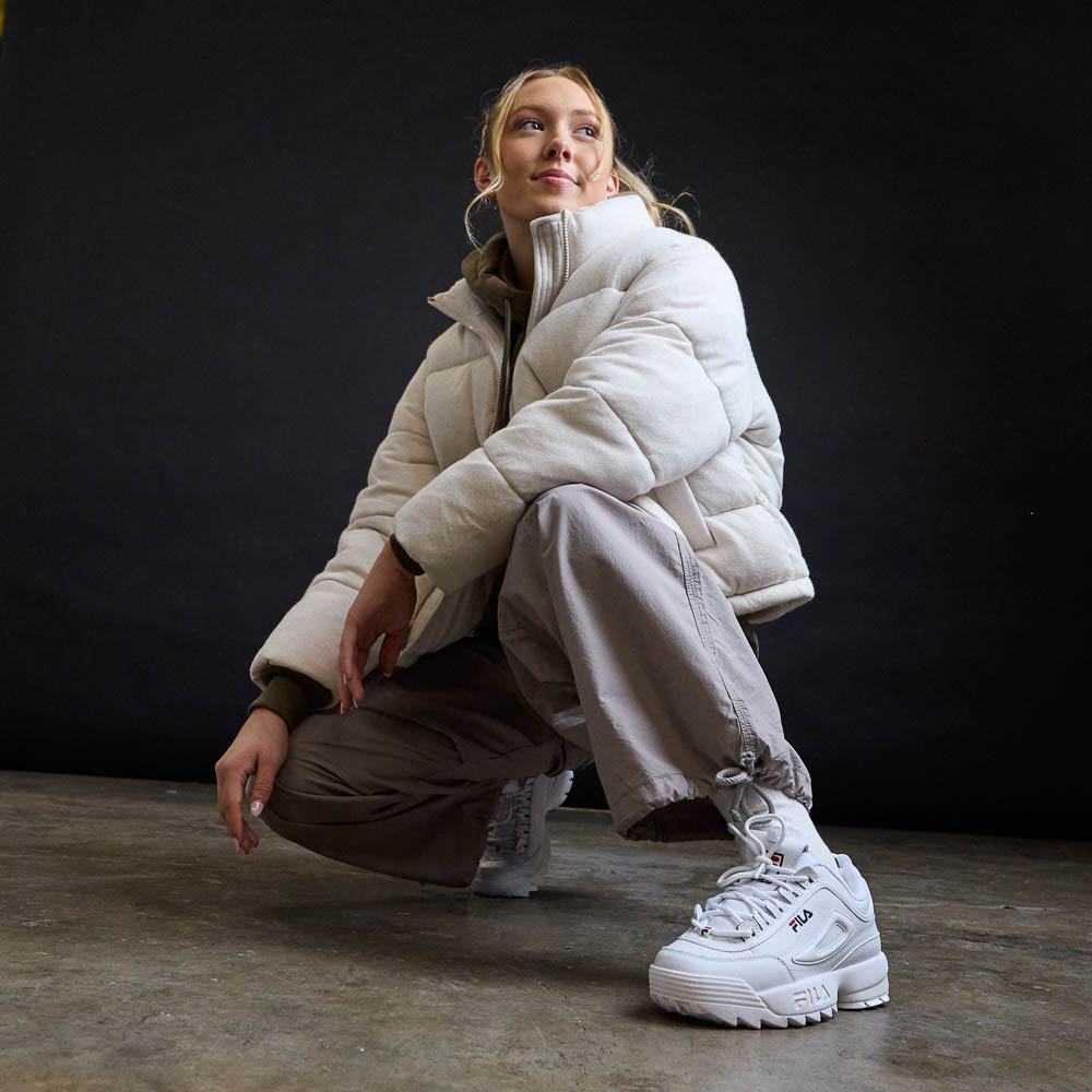 Womens Fila Disruptor 2 Premium Athletic Shoe - White |