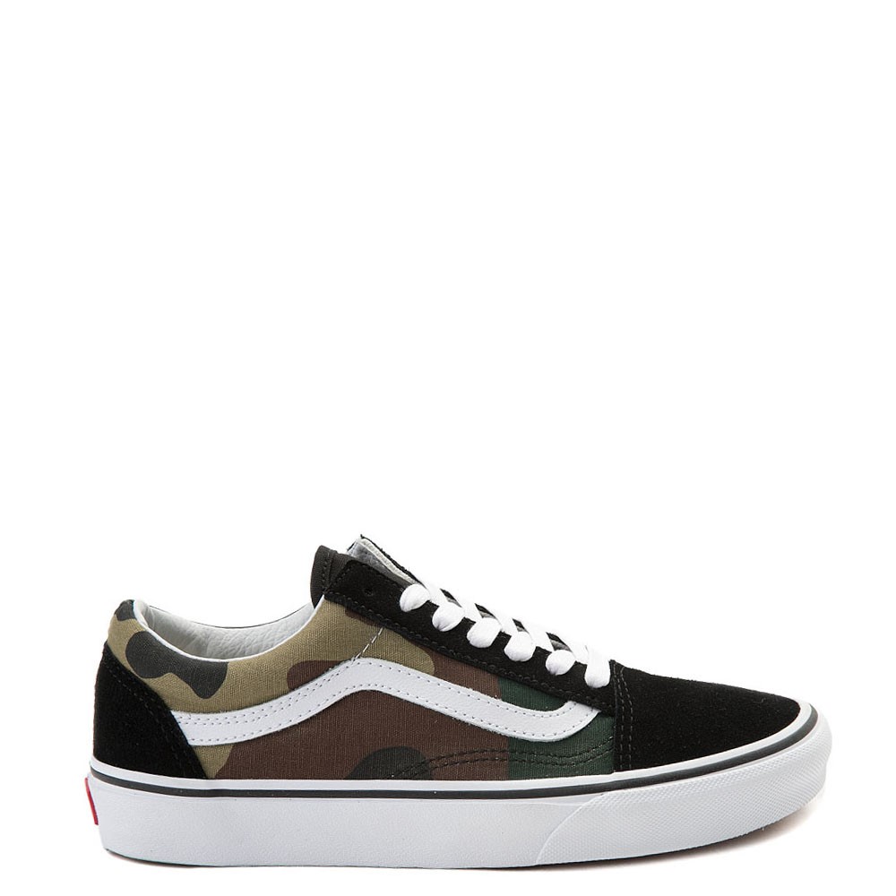 Vans Old Skool Skate Shoe - Black / Camo