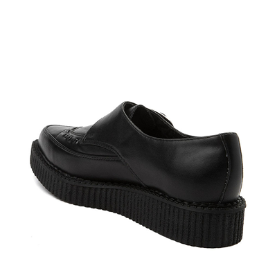 Alternate view of T.U.K. Pointed Toe Buckle Low Sole Creeper Casual Shoe - Black
