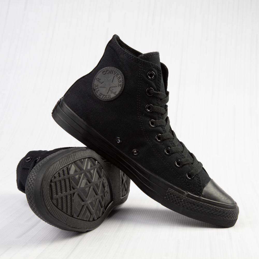 Arriba 45+ imagen black on black converse shoes