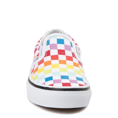 rainbow slip on vans journeys