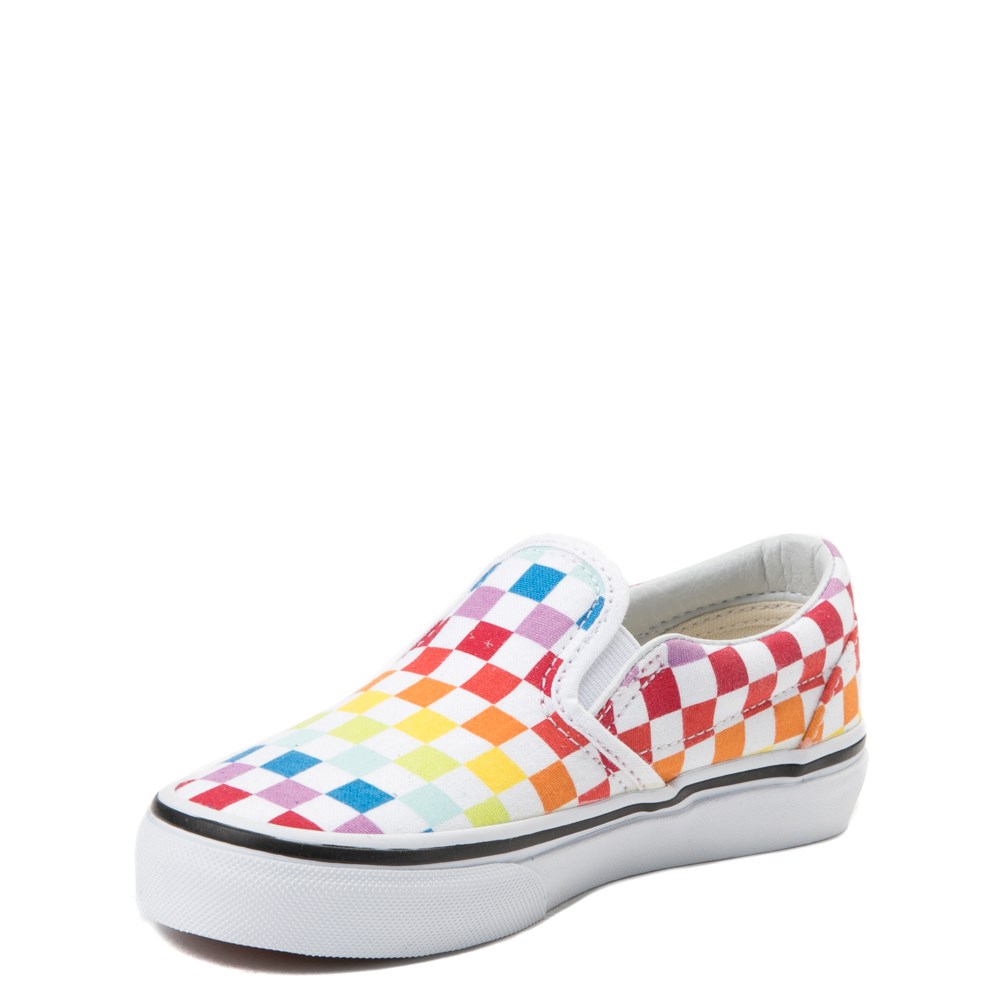 multicolor slip on shoes