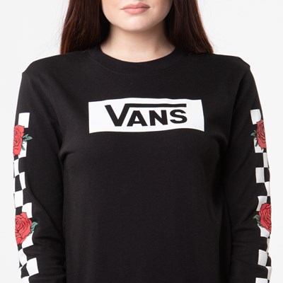 vans sweatshirt with roses