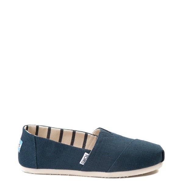 Main view of Womens TOMS Classic Slip On Casual Shoe - Blue