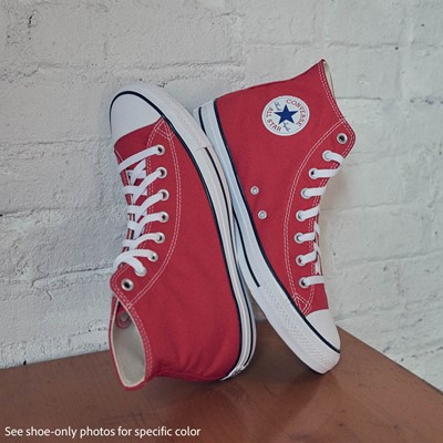 Converse red hightops on sale