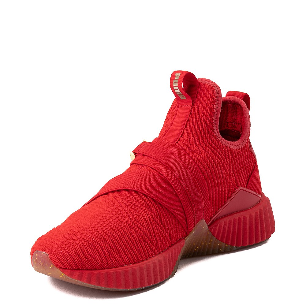 puma red tennis shoes
