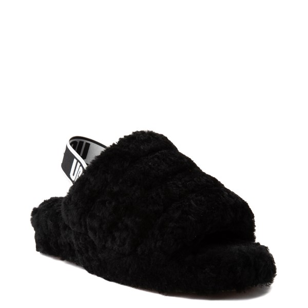 black ugg slides size 6