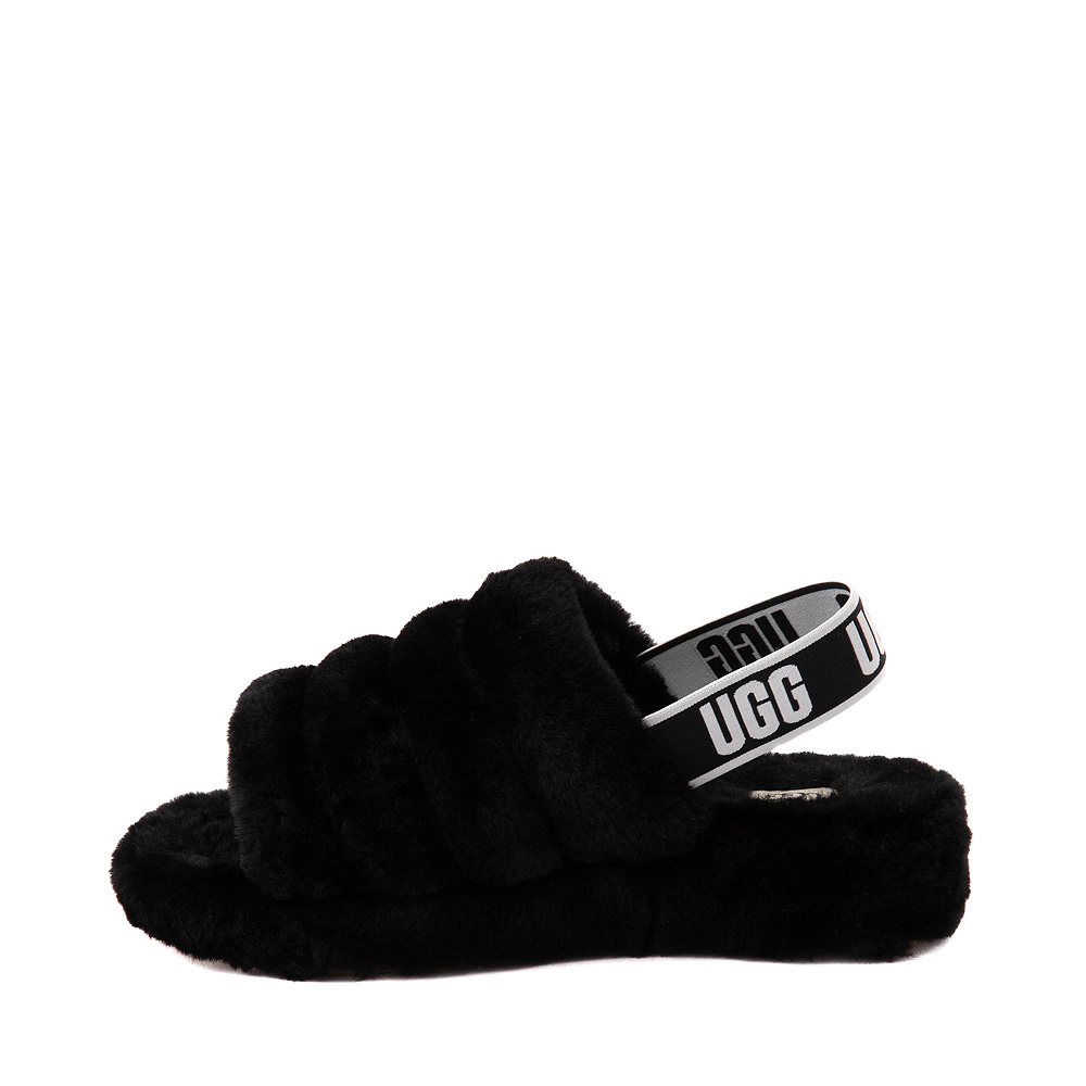 Womens UGG® Fluff Yeah Slide Sandal - Black | Journeys