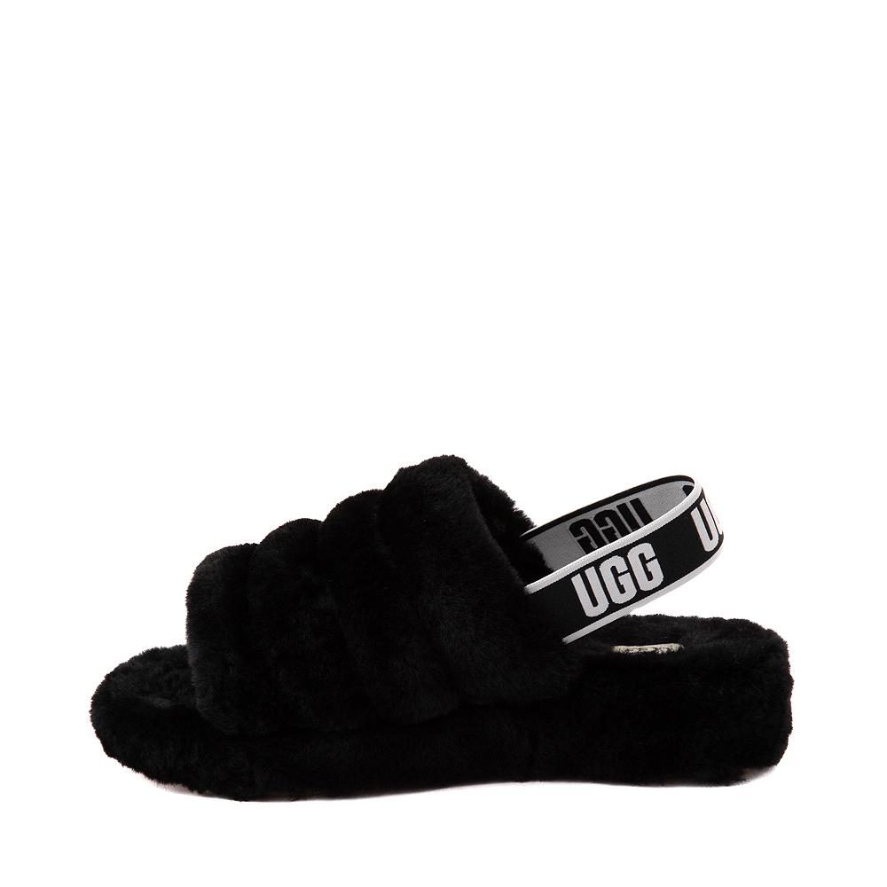 black ugg slides size 8