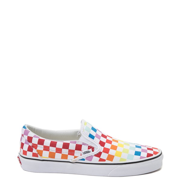 rainbow checkered vans kids